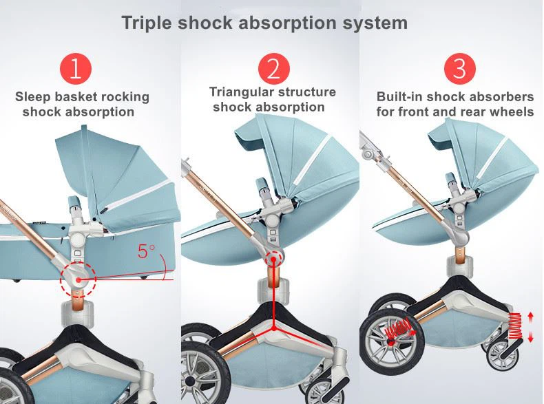 triple stroller baby