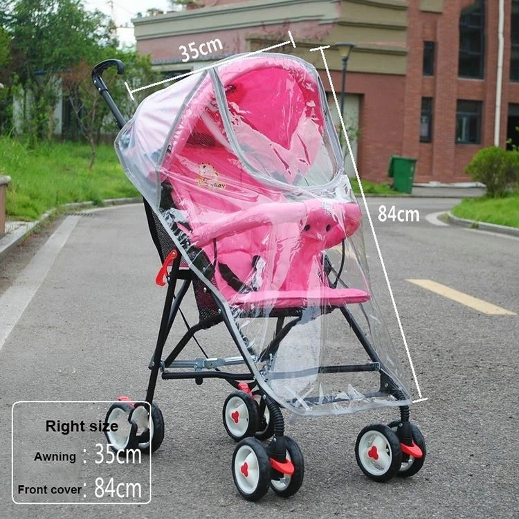 Universal stroller rain cover
