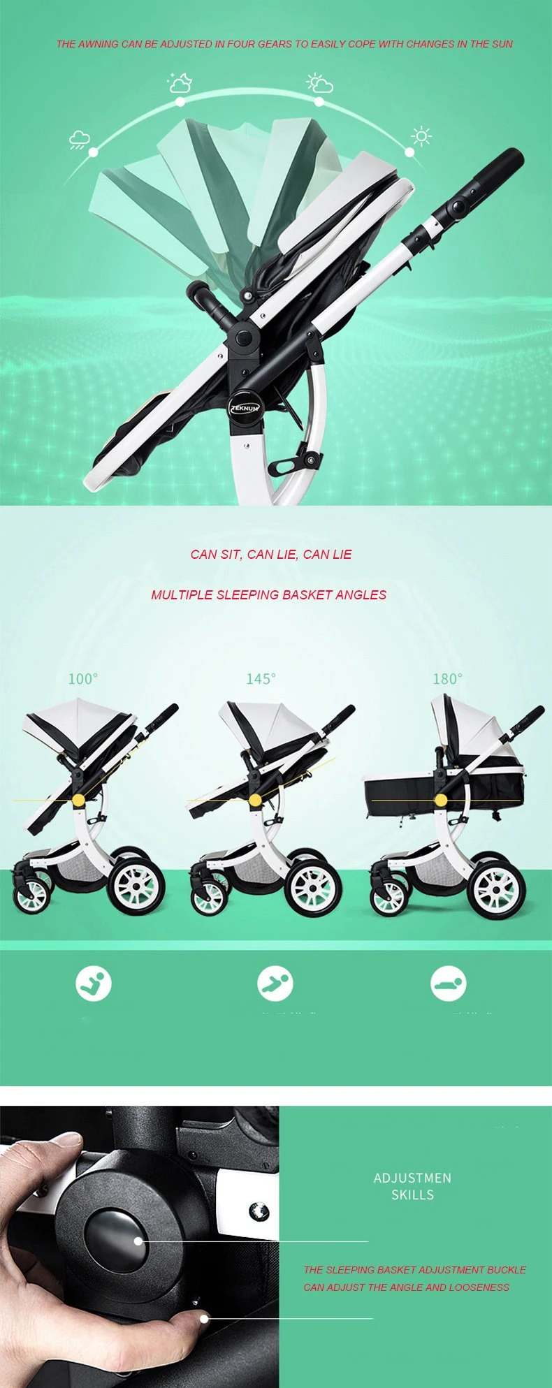 High view stroller